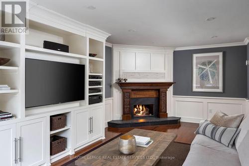 1209 Bowman Drive, Oakville, ON - Indoor Photo Showing Living Room With Fireplace