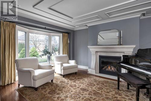 1209 Bowman Drive, Oakville, ON - Indoor Photo Showing Living Room With Fireplace