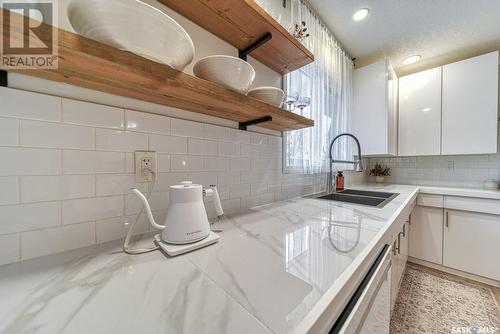 1340 Princess Crescent, Moose Jaw, SK - Indoor Photo Showing Kitchen With Double Sink