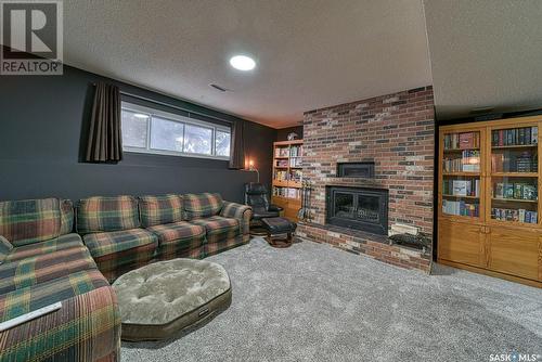 1340 Princess Crescent, Moose Jaw, SK - Indoor Photo Showing Living Room With Fireplace