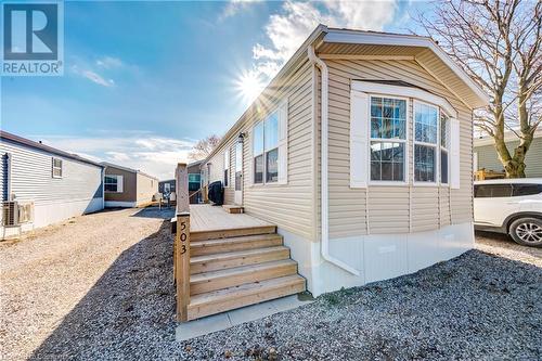 View of home's exterior featuring ac unit - 99 Fourth Conc Road, Burford, ON - Outdoor