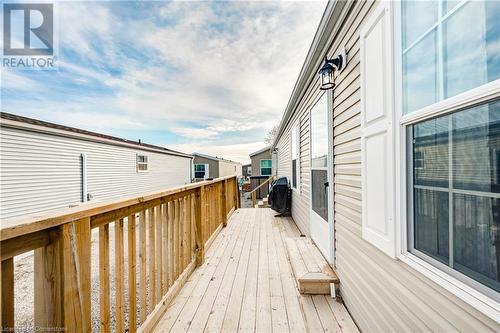 View of wooden terrace - 99 Fourth Conc Road, Burford, ON - Outdoor With Deck Patio Veranda With Exterior