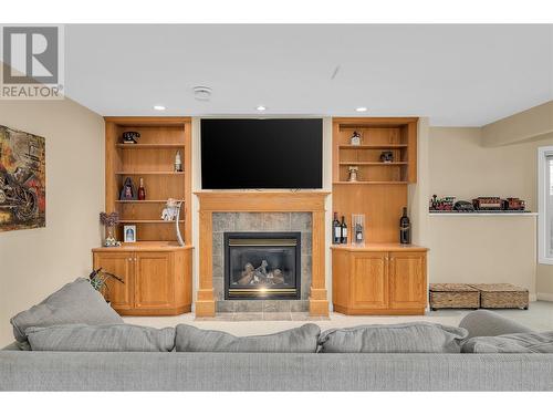 2061 Spyglass Way, West Kelowna, BC - Indoor Photo Showing Living Room With Fireplace