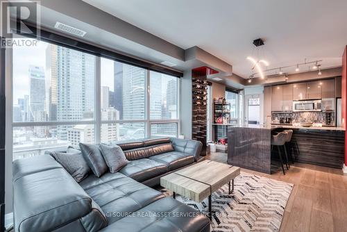 1704 - 1 Scott Street, Toronto, ON - Indoor Photo Showing Living Room