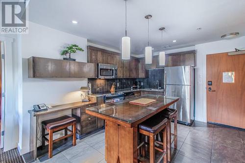 open concept plan - 400 Stemwinder Drive Unit# 107, Kimberley, BC - Indoor Photo Showing Kitchen With Upgraded Kitchen