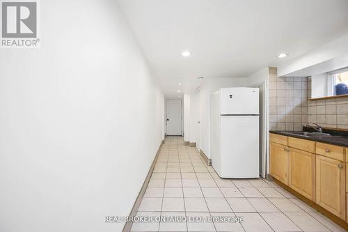 Bsmt - 124 Hallam Street, Toronto, ON - Indoor Photo Showing Kitchen With Double Sink