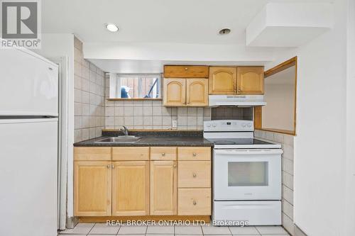 Bsmt - 124 Hallam Street, Toronto, ON - Indoor Photo Showing Kitchen With Double Sink