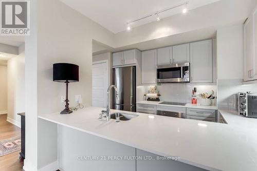 1005 - 7 Kenaston Gardens, Toronto, ON - Indoor Photo Showing Kitchen With Double Sink With Upgraded Kitchen