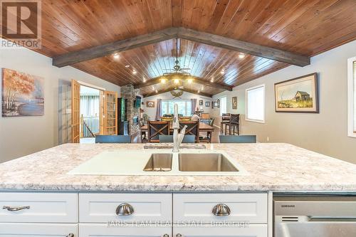 328 Peek-A-Boo Trail, Tiny, ON - Indoor Photo Showing Kitchen With Double Sink