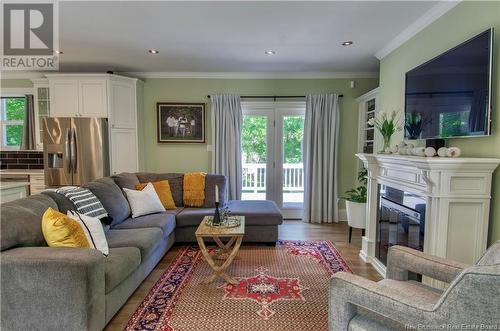 3218 Rothesay Road, Rothesay, NB - Indoor Photo Showing Living Room With Fireplace