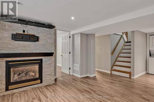 891 Ford Street, Peterborough (Monaghan), ON - Indoor Photo Showing Living Room With Fireplace