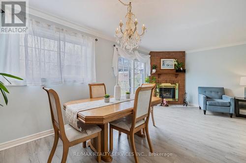 40 Crenshaw Court, Brampton, ON - Indoor Photo Showing Dining Room With Fireplace