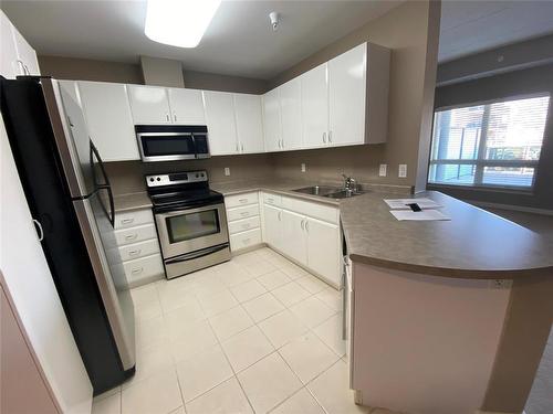 208 457 9Th Street, Brandon, MB - Indoor Photo Showing Kitchen With Double Sink