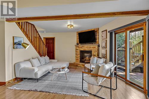 834 Kimberly Drive, Smith-Ennismore-Lakefield, ON - Indoor Photo Showing Living Room With Fireplace