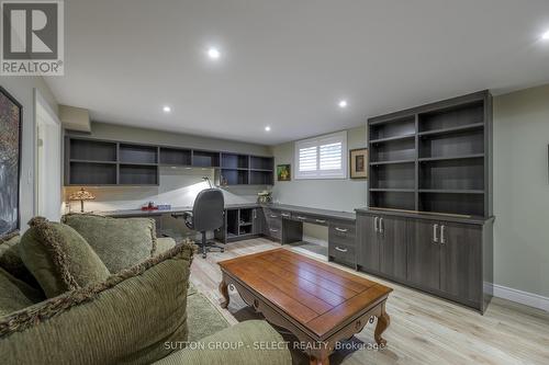 CUSTOM LOWER LEVEL HUGE OFFICE  WALL OF CABINETRY - 17 - 145 Base Line Road E, London, ON - Indoor