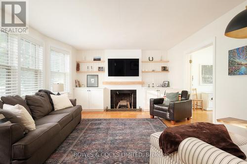 1276 Monaghan Road, Peterborough (Downtown), ON - Indoor Photo Showing Living Room With Fireplace