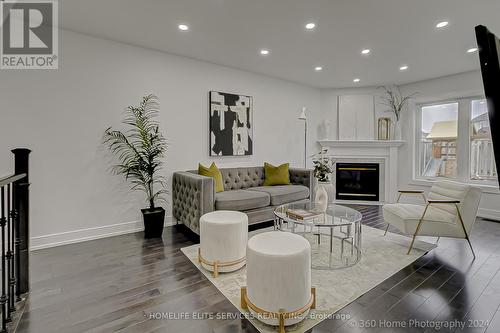 217 Sophia Road, Markham, ON - Indoor Photo Showing Living Room With Fireplace