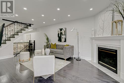 217 Sophia Road, Markham, ON - Indoor Photo Showing Living Room With Fireplace