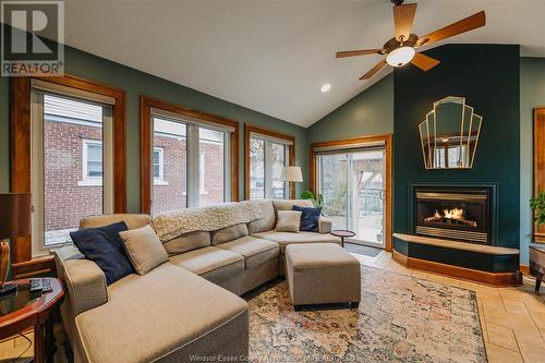 2155 Pelissier, Windsor, ON - Indoor Photo Showing Living Room With Fireplace