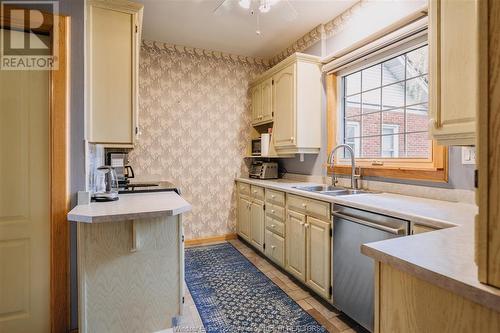 2155 Pelissier, Windsor, ON - Indoor Photo Showing Kitchen With Double Sink