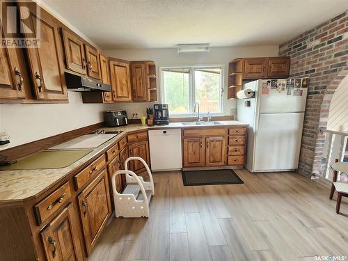 206 Heather Avenue, Ogema, SK - Indoor Photo Showing Kitchen With Double Sink