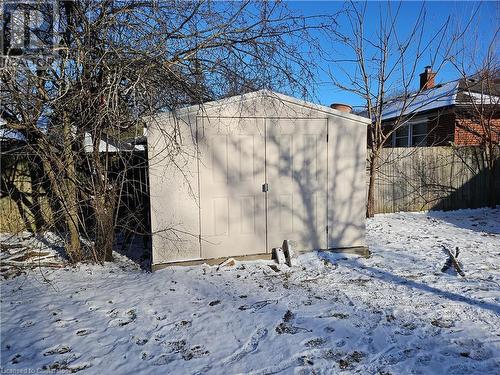 View of snow covered structure - 140 Alvin Street, Waterloo, ON - Outdoor