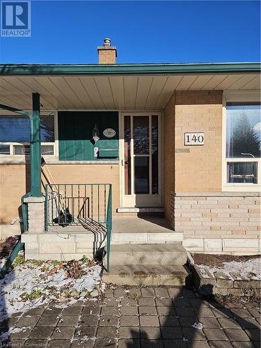 Entrance to property featuring covered porch - 140 Alvin Street, Waterloo, ON - Outdoor