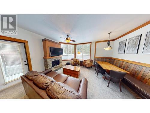 4559 Timberline Crescent Unit# 618 C, Fernie, BC - Indoor Photo Showing Living Room With Fireplace