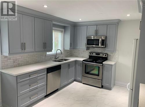 Main - 24 Manor Road, St. Catharines, ON - Indoor Photo Showing Kitchen With Stainless Steel Kitchen With Double Sink With Upgraded Kitchen