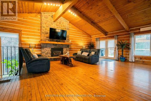 795744 Grey Road 19, Blue Mountains, ON - Indoor Photo Showing Living Room With Fireplace