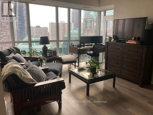 2101 - 28 Ted Rogers Way, Toronto, ON - Indoor Photo Showing Living Room