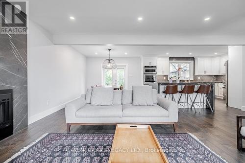 22 Shortland Crescent, Toronto, ON - Indoor Photo Showing Living Room With Fireplace