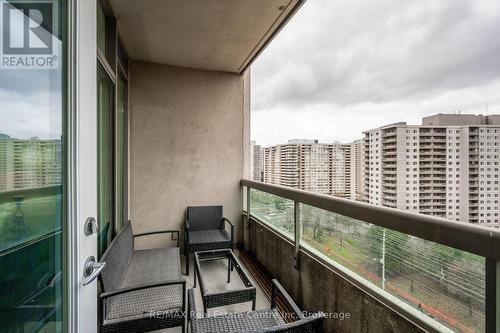 1510 - 3504 Hurontario Street, Mississauga (Hurontario), ON - Outdoor With Balcony With Exterior