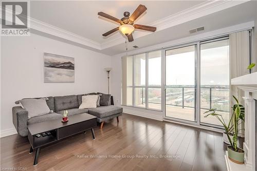 708 - 160 Macdonell Street, Guelph (Central West), ON - Indoor Photo Showing Living Room