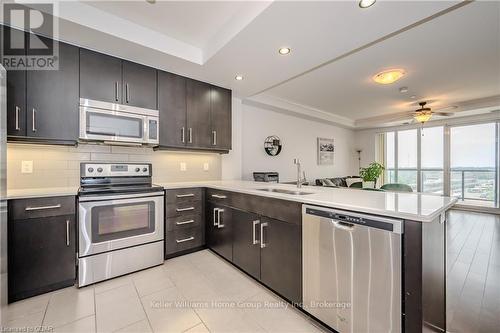 708 - 160 Macdonell Street, Guelph (Central West), ON - Indoor Photo Showing Kitchen