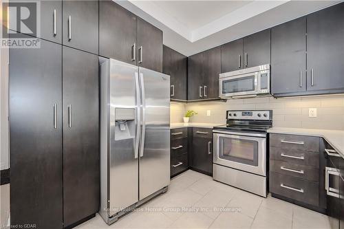 708 - 160 Macdonell Street, Guelph (Central West), ON - Indoor Photo Showing Kitchen With Upgraded Kitchen