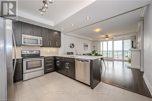 708 - 160 Macdonell Street, Guelph (Central West), ON - Indoor Photo Showing Kitchen