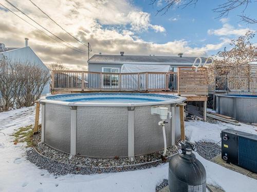 Pool - 731 Rue Frenette, Donnacona, QC - Outdoor With Above Ground Pool