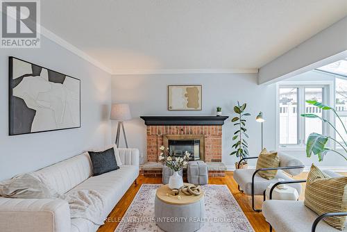 1317 Prestone Drive, Ottawa, ON - Indoor Photo Showing Living Room With Fireplace