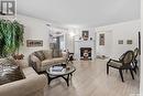 229 Churchill Drive, Saskatoon, SK  - Indoor Photo Showing Living Room With Fireplace 