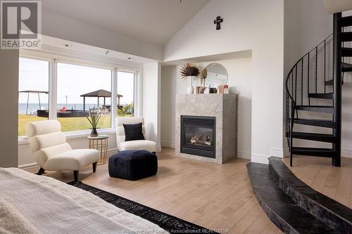 366 Elmgrove, Lakeshore, ON - Indoor Photo Showing Living Room With Fireplace