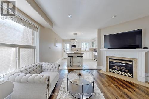 37 Del Francesco Way, Vaughan, ON - Indoor Photo Showing Living Room With Fireplace