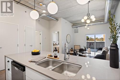 3160 Meadowbrook Lane Unit# 103, Windsor, ON - Indoor Photo Showing Kitchen With Double Sink