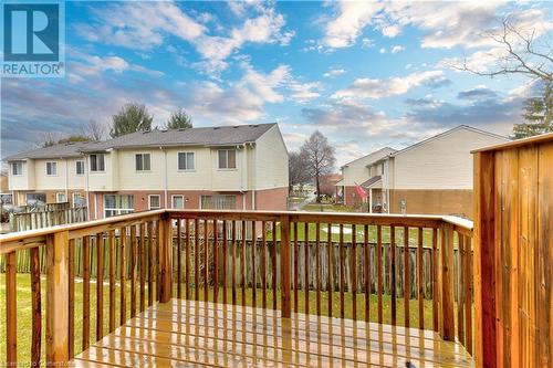 View of deck - 1023 Devonshire Avenue Unit# 5, Woodstock, ON - Outdoor With Exterior