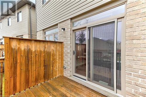 View of deck - 1023 Devonshire Avenue Unit# 5, Woodstock, ON - Outdoor With Exterior