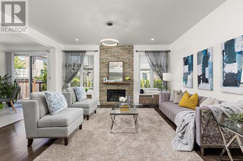 3141 George Savage Avenue, Oakville, ON - Indoor Photo Showing Living Room With Fireplace