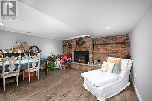 85 Barons Avenue S, Hamilton, ON - Indoor With Fireplace