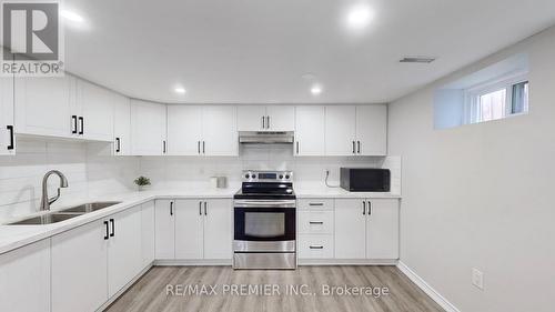 Bsmt - 3 Gretna Drive, Brampton, ON - Indoor Photo Showing Kitchen With Double Sink