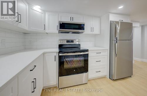 Lower - 107B Waterloo Street, Kitchener, ON - Indoor Photo Showing Kitchen With Stainless Steel Kitchen