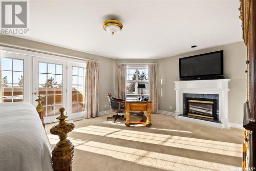 3658 Selinger Crescent, Regina, SK - Indoor Photo Showing Other Room With Fireplace